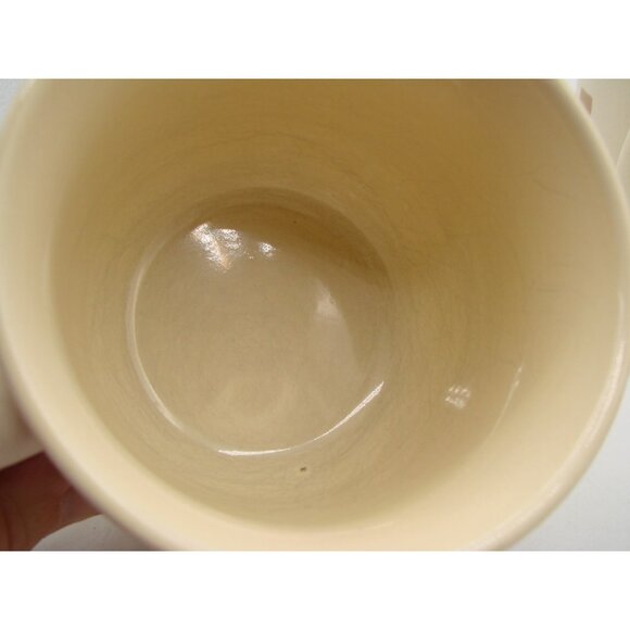 Set 2 California Pantry Classic Large Ceramic Coffee Tea Mug Bowls Tan Checkered - Picture 5 of 10